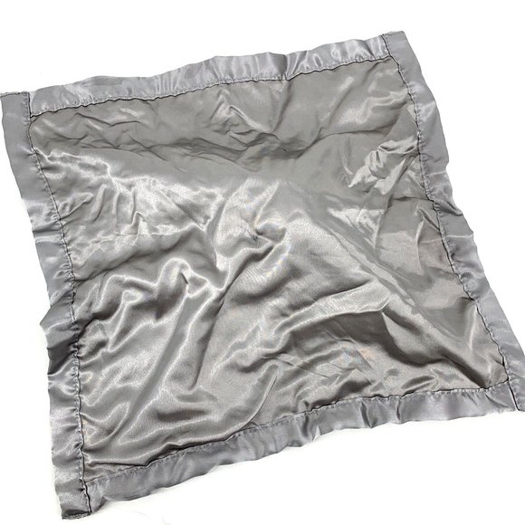 Gray Elephant Crinkle Ears Velour Baby Security Blanket Plush‎ Lovey Dot Minky - Picture 5 of 6